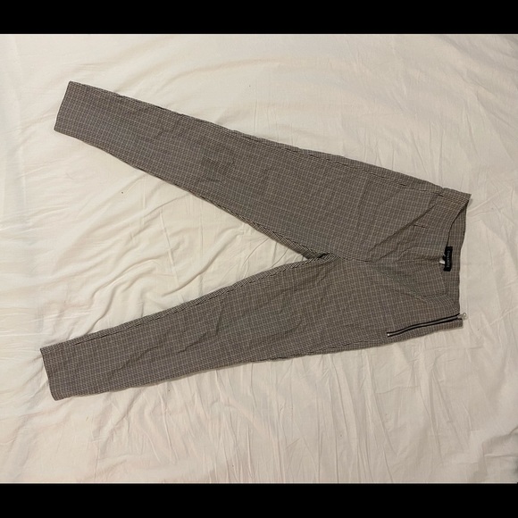 Small checker pants with small ankle slits - Picture 1 of 4